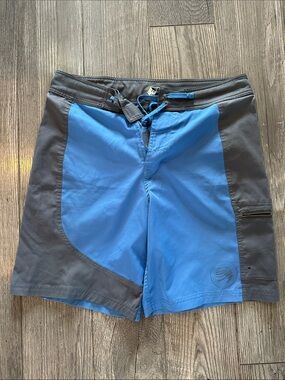 REI Two-Tone Blue and Gray Men's Swim Board Shorts